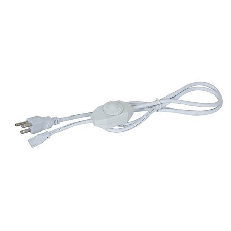 ACCESS LIGHTING InteLED, 64 Power Cord with Plug and InLine Dimmer, White Plastic 795SPC-WHT